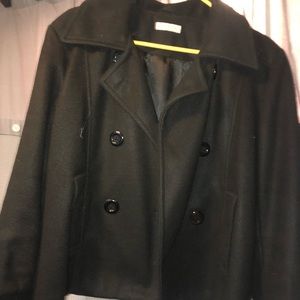 Black pea coat